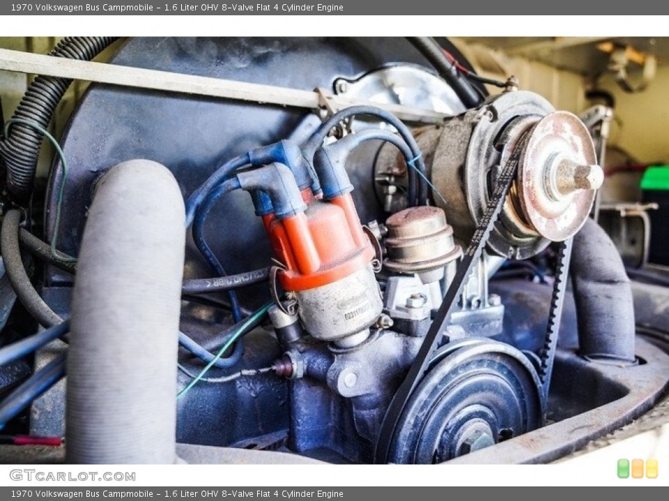 1.6 Liter OHV 8-Valve Flat 4 Cylinder 1970 Volkswagen Bus Engine