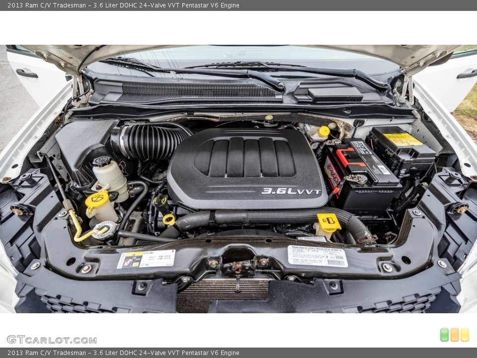3.6 Liter DOHC 24-Valve VVT Pentastar V6 2013 Ram C/V Engine
