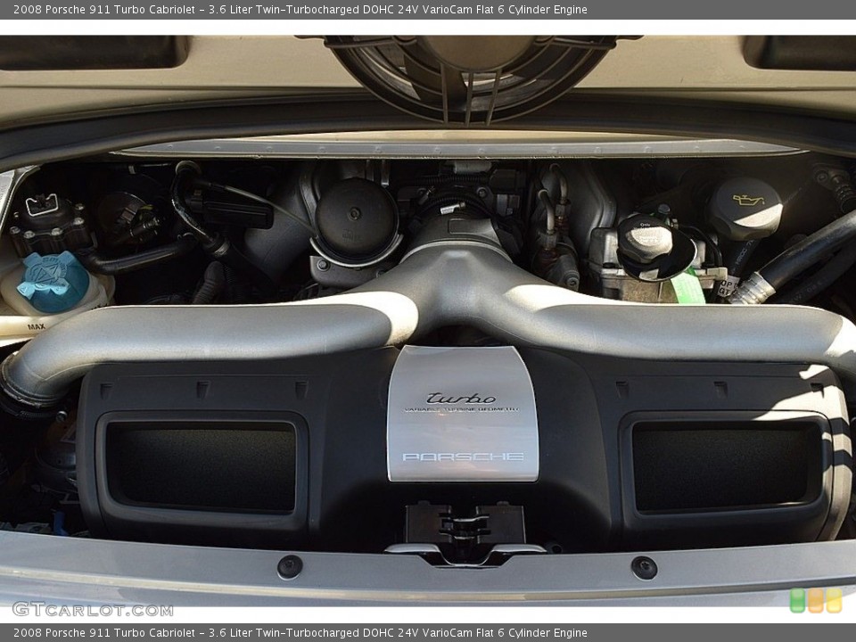 3.6 Liter Twin-Turbocharged DOHC 24V VarioCam Flat 6 Cylinder Engine for the 2008 Porsche 911 #143589940