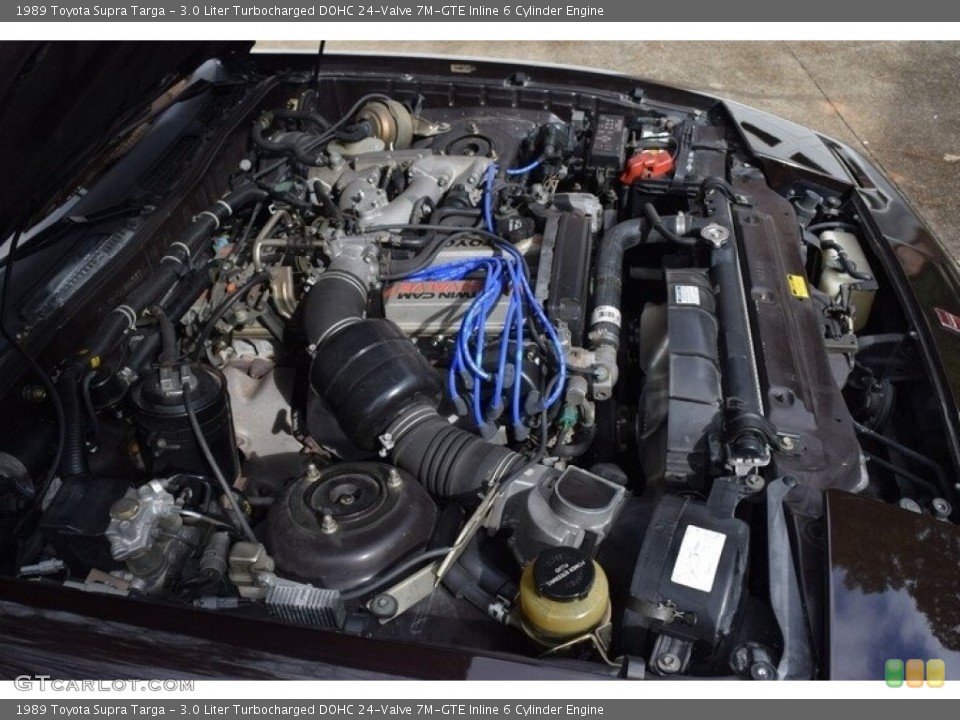3.0 Liter Turbocharged DOHC 24-Valve 7M-GTE Inline 6 Cylinder Engine for the 1989 Toyota Supra #143596237