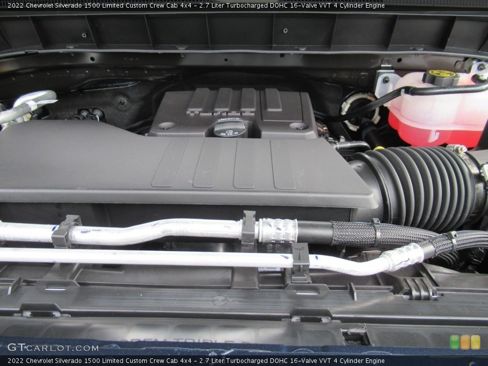 2.7 Liter Turbocharged DOHC 16-Valve VVT 4 Cylinder 2022 Chevrolet Silverado 1500 Limited Engine