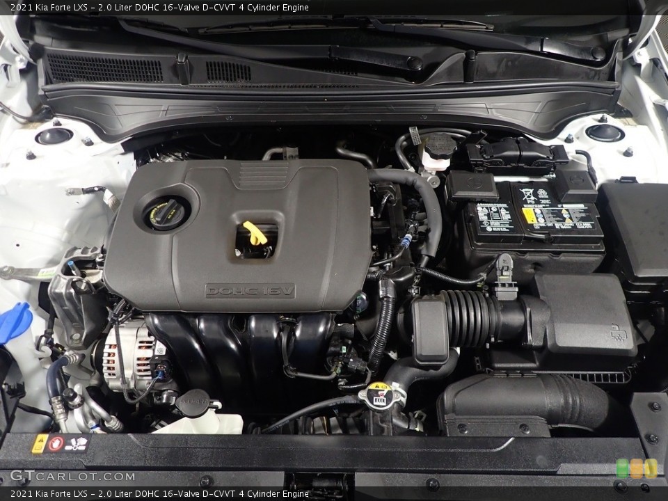 2.0 Liter DOHC 16-Valve D-CVVT 4 Cylinder 2021 Kia Forte Engine