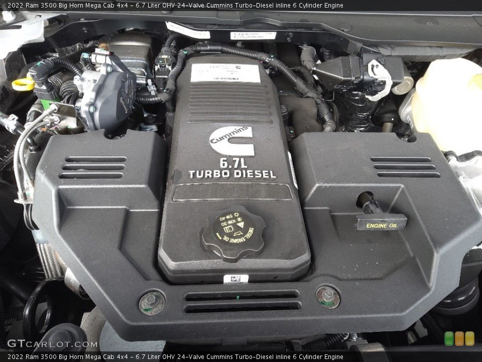 6.7 Liter OHV 24-Valve Cummins Turbo-Diesel inline 6 Cylinder Engine for the 2022 Ram 3500 #143672487