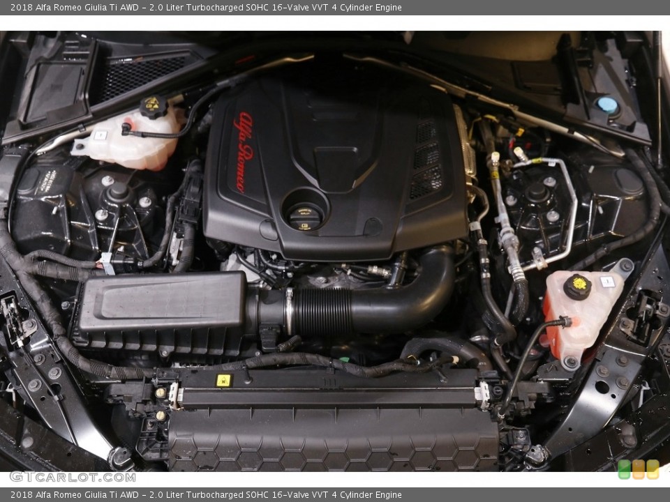 2.0 Liter Turbocharged SOHC 16-Valve VVT 4 Cylinder Engine for the 2018 Alfa Romeo Giulia #143679689