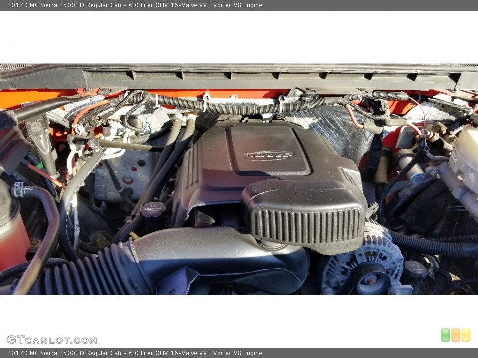 6.0 Liter OHV 16-Valve VVT Vortec V8 2017 GMC Sierra 2500HD Engine