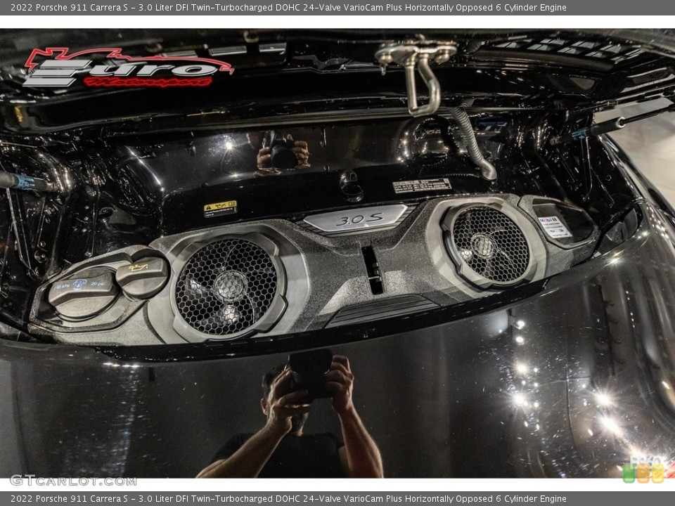 3.0 Liter DFI Twin-Turbocharged DOHC 24-Valve VarioCam Plus Horizontally Opposed 6 Cylinder 2022 Porsche 911 Engine
