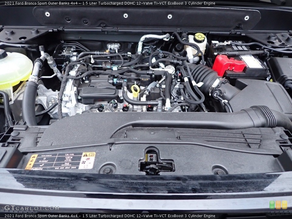 1.5 Liter Turbocharged DOHC 12-Valve Ti-VCT EcoBoost 3 Cylinder Engine for the 2021 Ford Bronco Sport #143713954