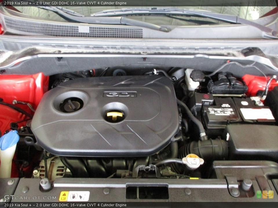2.0 Liter GDI DOHC 16-Valve CVVT 4 Cylinder 2019 Kia Soul Engine