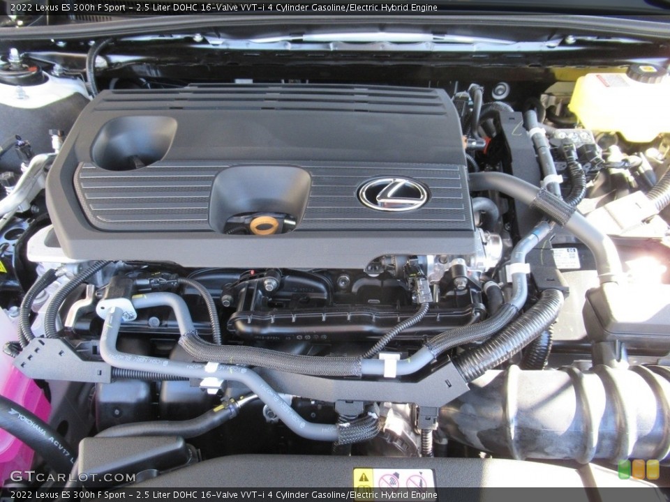 2.5 Liter DOHC 16-Valve VVT-i 4 Cylinder Gasoline/Electric Hybrid 2022 Lexus ES Engine