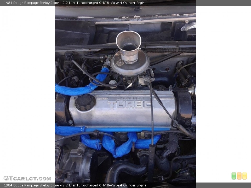 2.2 Liter Turbocharged OHV 8-Valve 4 Cylinder 1984 Dodge Rampage Engine