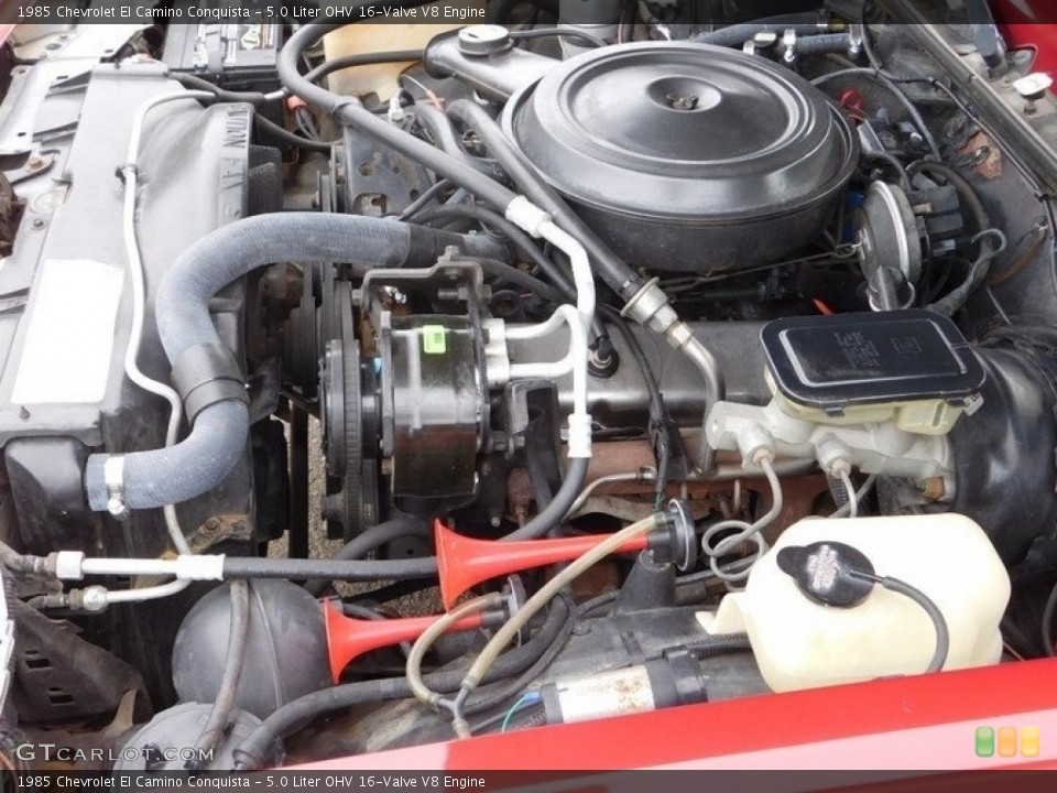 5.0 Liter OHV 16-Valve V8 1985 Chevrolet El Camino Engine