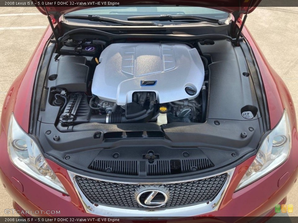 5.0 Liter F DOHC 32-Valve VVT-iE V8 2008 Lexus IS Engine
