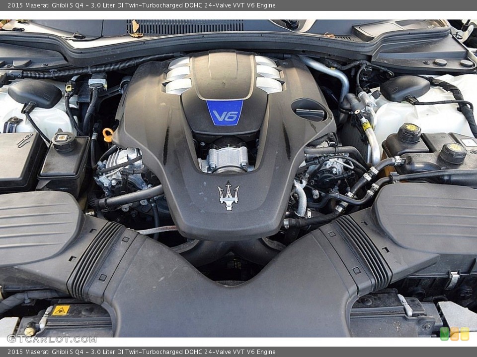 3.0 Liter DI Twin-Turbocharged DOHC 24-Valve VVT V6 2015 Maserati Ghibli Engine