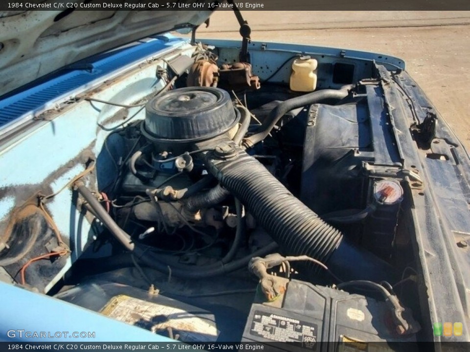 5.7 Liter OHV 16-Valve V8 Engine for the 1984 Chevrolet C/K #143835982