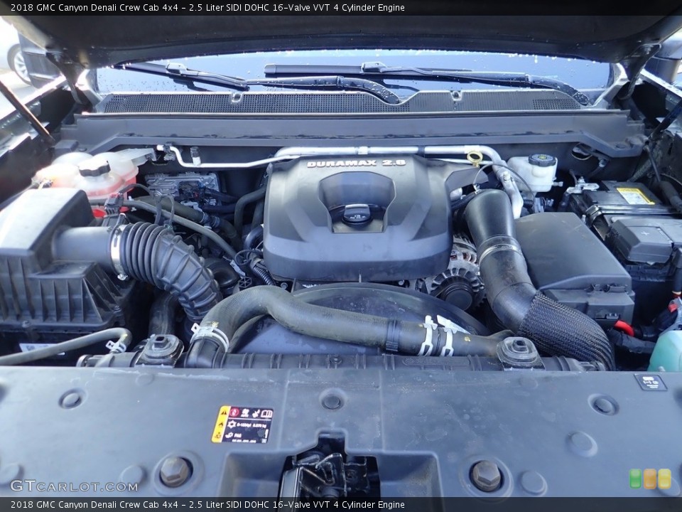2.5 Liter SIDI DOHC 16-Valve VVT 4 Cylinder 2018 GMC Canyon Engine