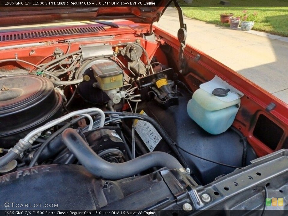5.0 Liter OHV 16-Valve V8 1986 GMC C/K Engine