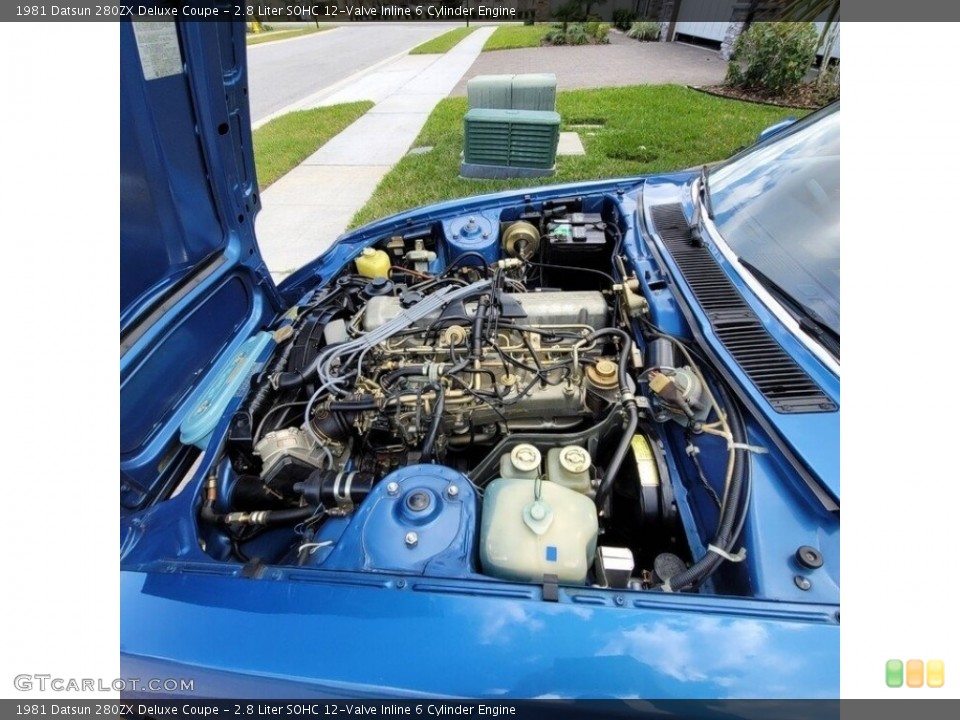 2.8 Liter SOHC 12-Valve Inline 6 Cylinder 1981 Datsun 280ZX Engine