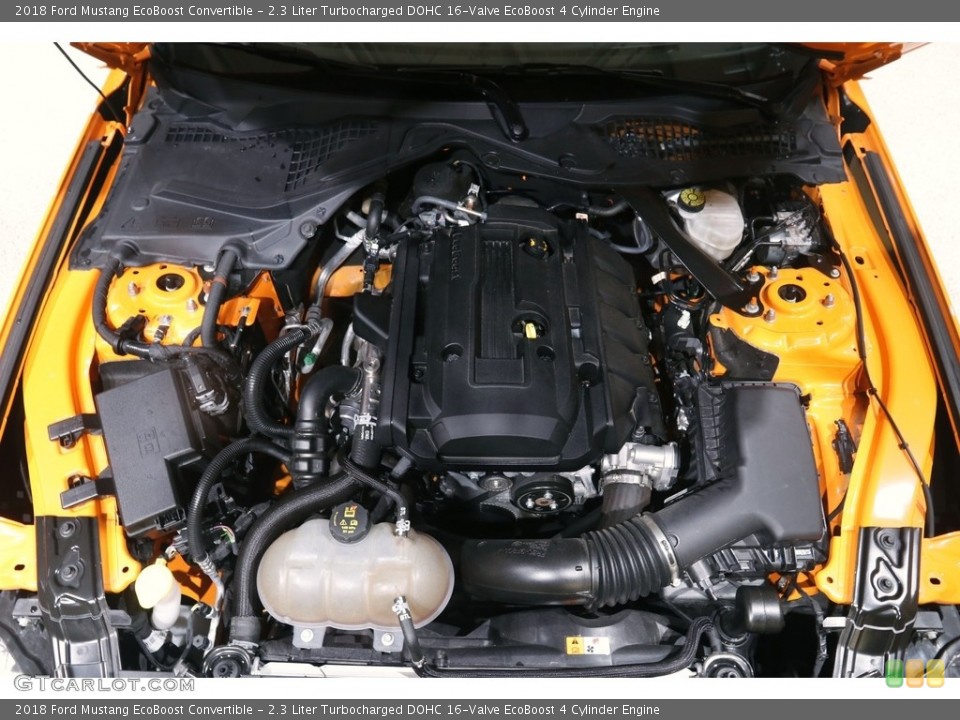 2.3 Liter Turbocharged DOHC 16-Valve EcoBoost 4 Cylinder Engine for the 2018 Ford Mustang #143871216