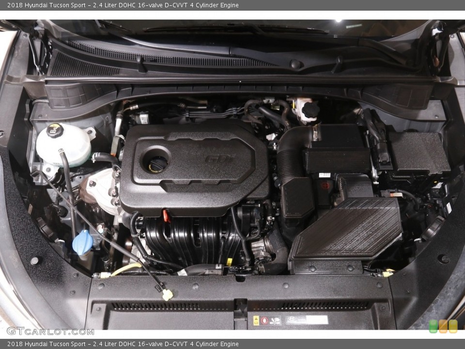 2.4 Liter DOHC 16-valve D-CVVT 4 Cylinder 2018 Hyundai Tucson Engine