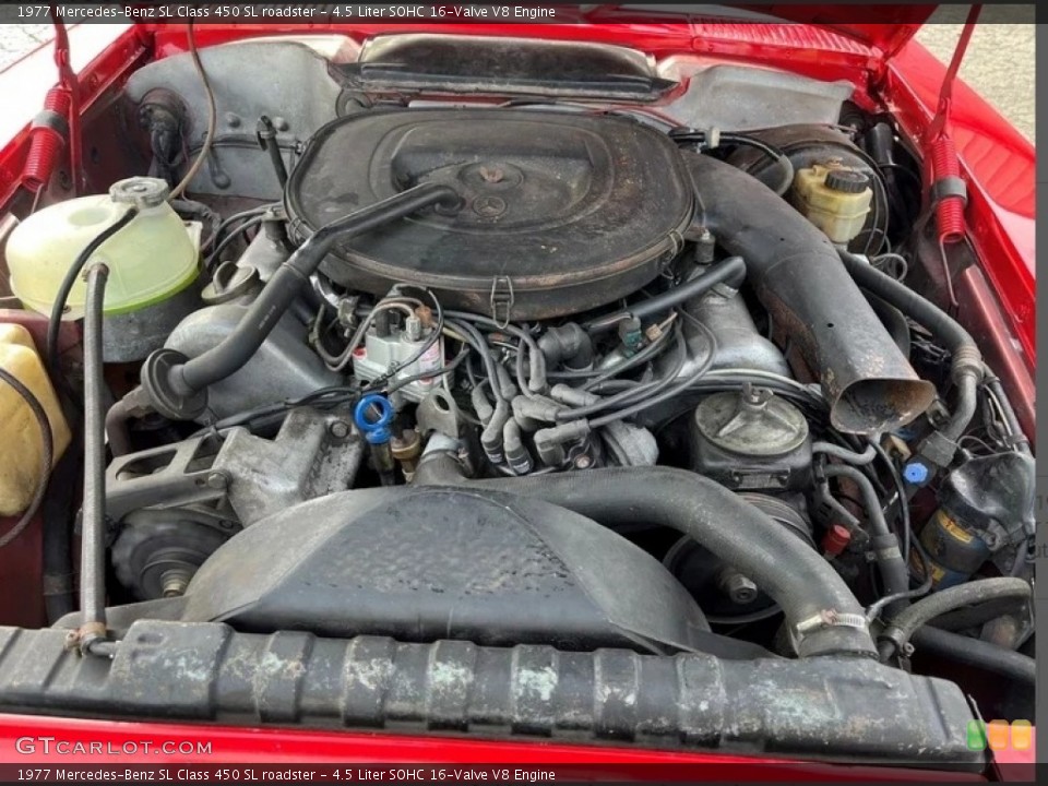 4.5 Liter SOHC 16-Valve V8 Engine for the 1977 Mercedes-Benz SL Class #143939490