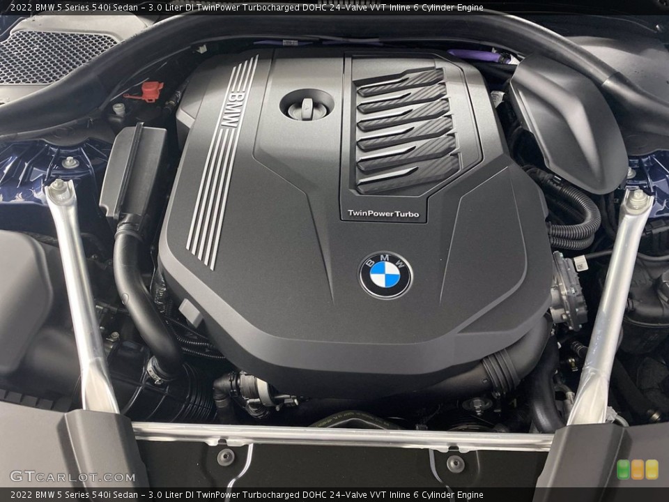 3.0 Liter DI TwinPower Turbocharged DOHC 24-Valve VVT Inline 6 Cylinder 2022 BMW 5 Series Engine