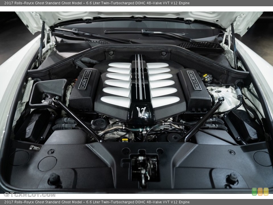 6.6 Liter Twin-Turbocharged DOHC 48-Valve VVT V12 2017 Rolls-Royce Ghost Engine
