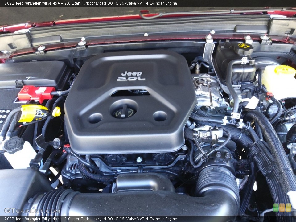 2.0 Liter Turbocharged DOHC 16-Valve VVT 4 Cylinder 2022 Jeep Wrangler Engine