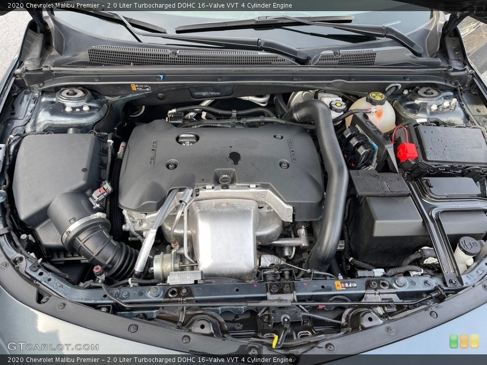 2.0 Liter Turbocharged DOHC 16-Valve VVT 4 Cylinder 2020 Chevrolet Malibu Engine