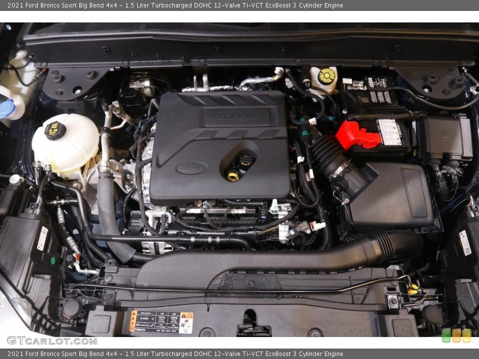 1.5 Liter Turbocharged DOHC 12-Valve Ti-VCT EcoBoost 3 Cylinder Engine for the 2021 Ford Bronco Sport #144001716