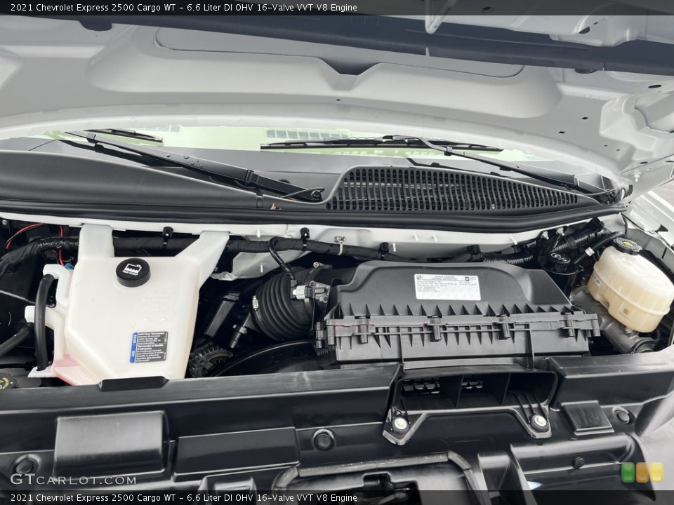 6.6 Liter DI OHV 16-Valve VVT V8 2021 Chevrolet Express Engine