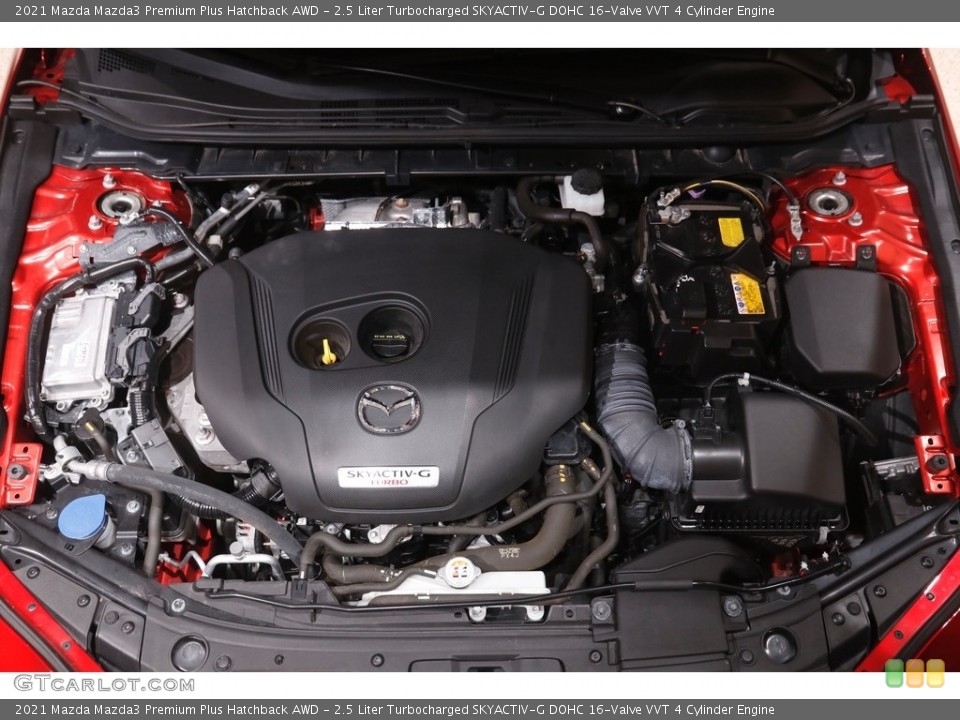 2.5 Liter Turbocharged SKYACTIV-G DOHC 16-Valve VVT 4 Cylinder 2021 Mazda Mazda3 Engine