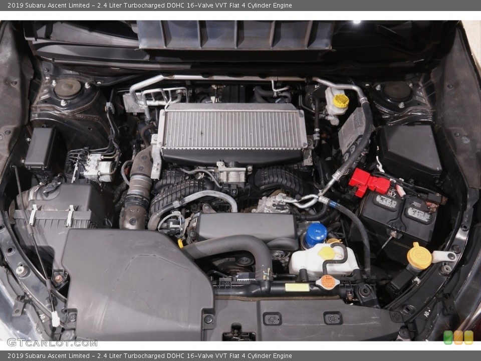 2.4 Liter Turbocharged DOHC 16-Valve VVT Flat 4 Cylinder 2019 Subaru Ascent Engine