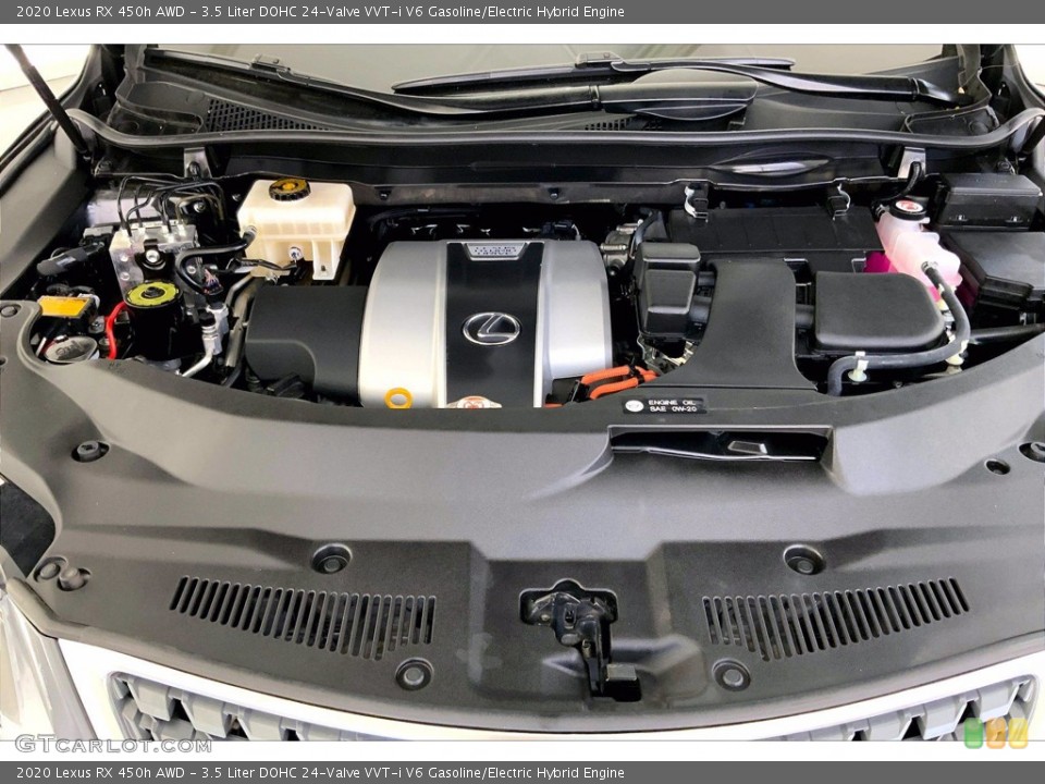 3.5 Liter DOHC 24-Valve VVT-i V6 Gasoline/Electric Hybrid 2020 Lexus RX Engine