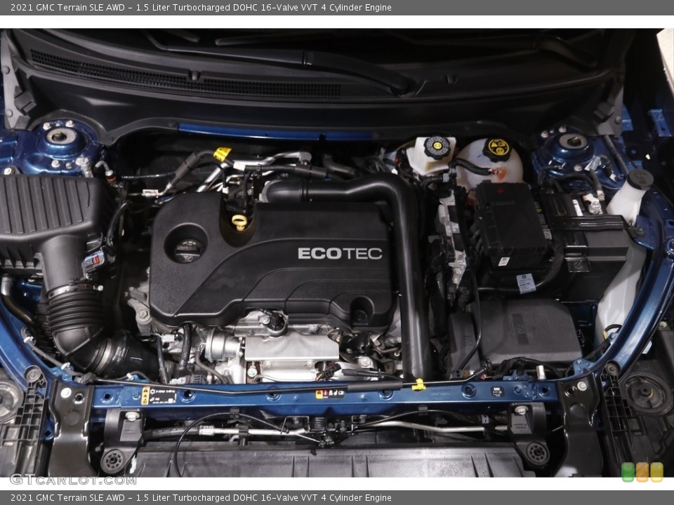 1.5 Liter Turbocharged DOHC 16-Valve VVT 4 Cylinder 2021 GMC Terrain Engine