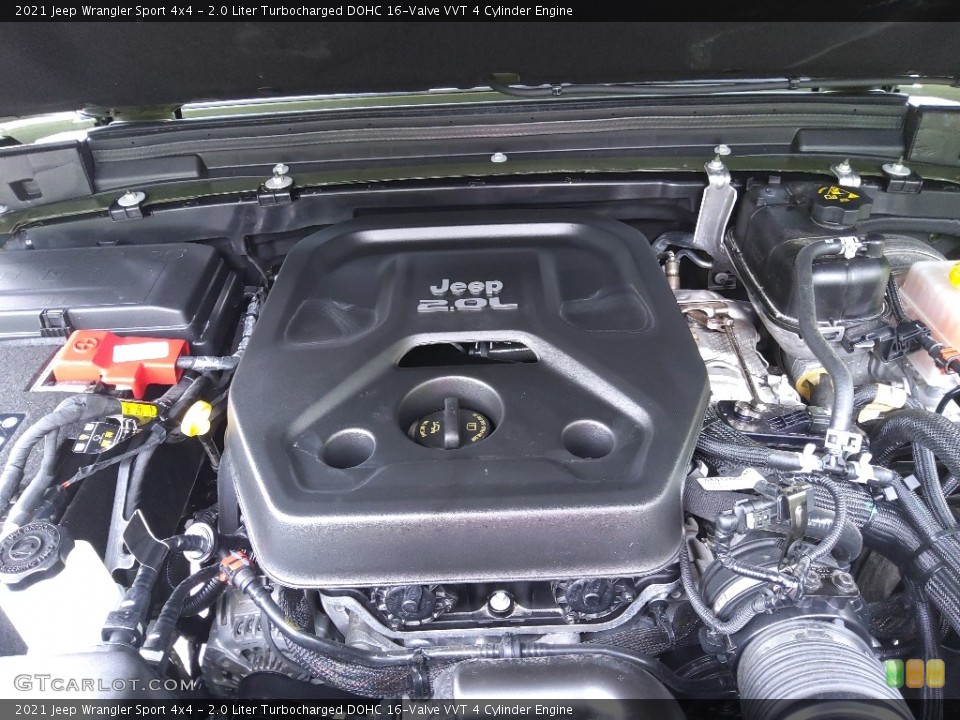 2.0 Liter Turbocharged DOHC 16-Valve VVT 4 Cylinder 2021 Jeep Wrangler Engine