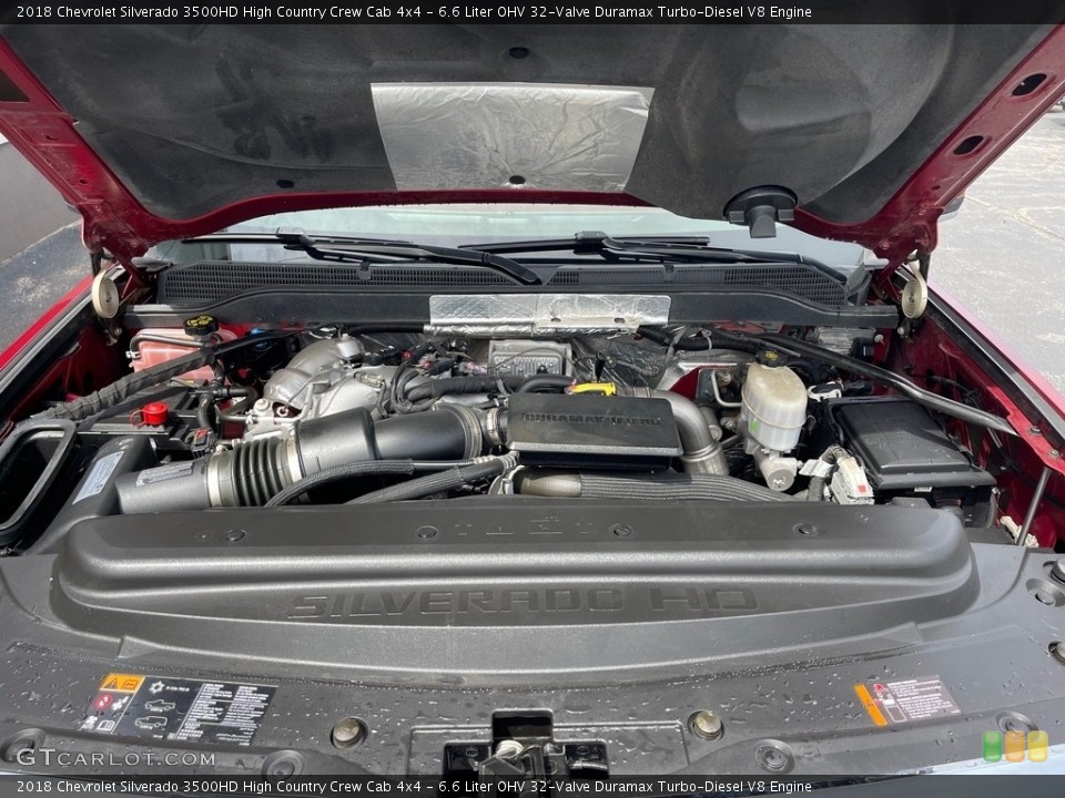 6.6 Liter OHV 32-Valve Duramax Turbo-Diesel V8 2018 Chevrolet Silverado 3500HD Engine