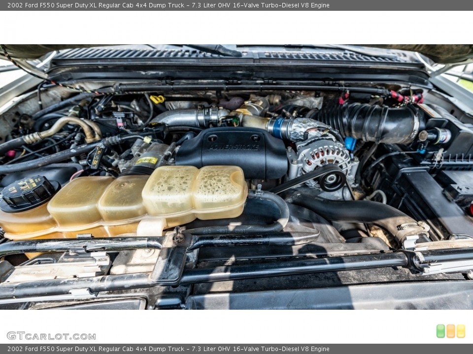 7.3 Liter OHV 16-Valve Turbo-Diesel V8 2002 Ford F550 Super Duty Engine