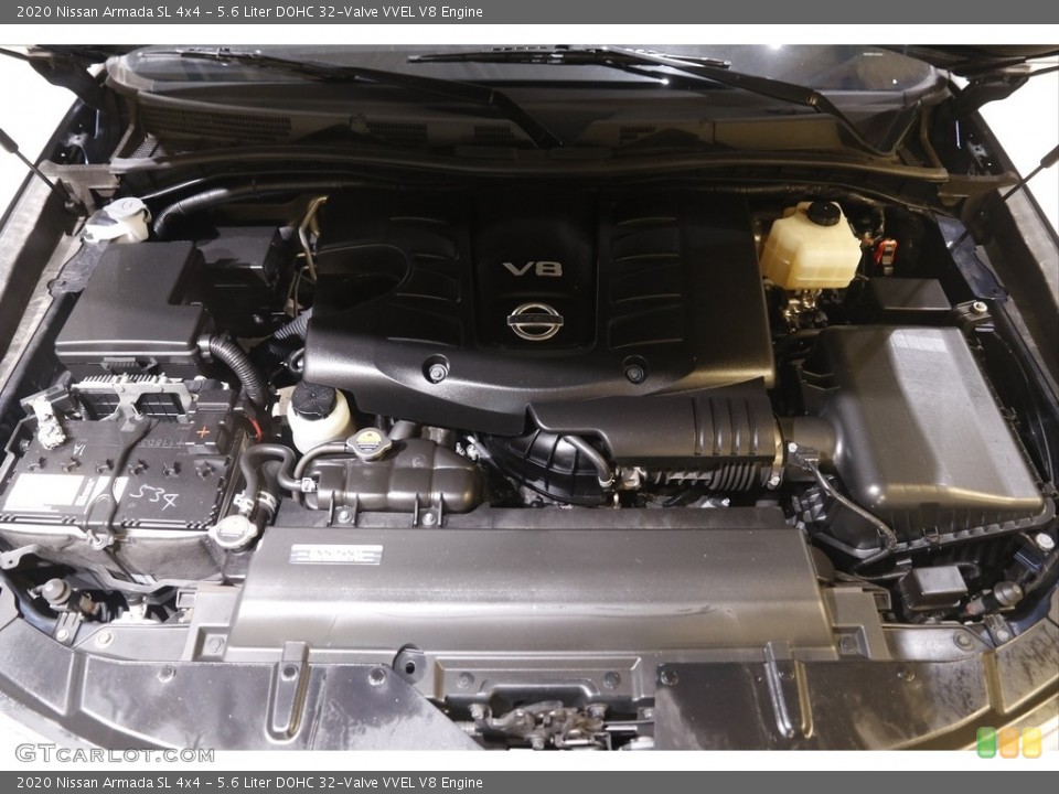 5.6 Liter DOHC 32-Valve VVEL V8 2020 Nissan Armada Engine