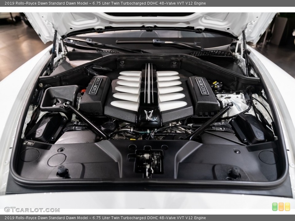 6.75 Liter Twin Turbocharged DOHC 48-Valve VVT V12 2019 Rolls-Royce Dawn Engine