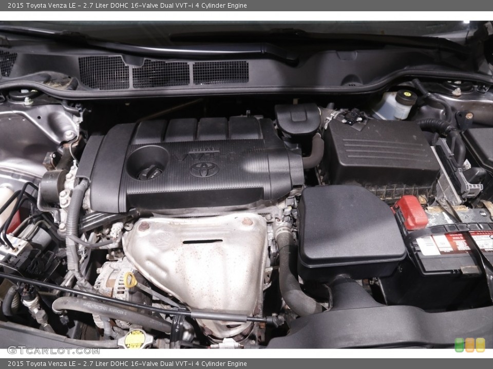 2.7 Liter DOHC 16-Valve Dual VVT-i 4 Cylinder 2015 Toyota Venza Engine