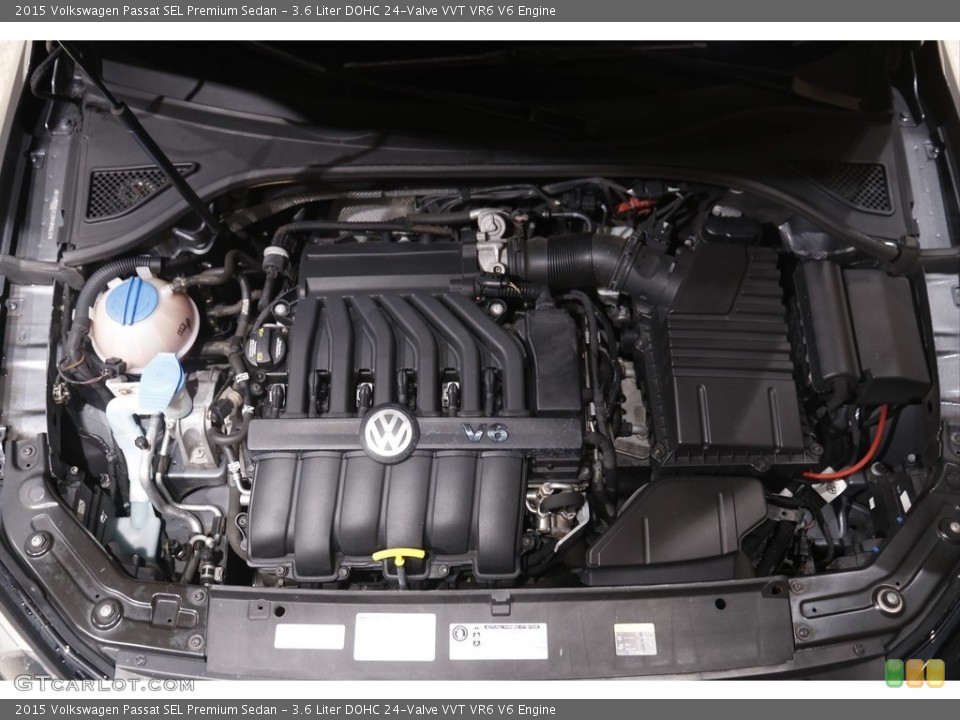 3.6 Liter DOHC 24-Valve VVT VR6 V6 2015 Volkswagen Passat Engine