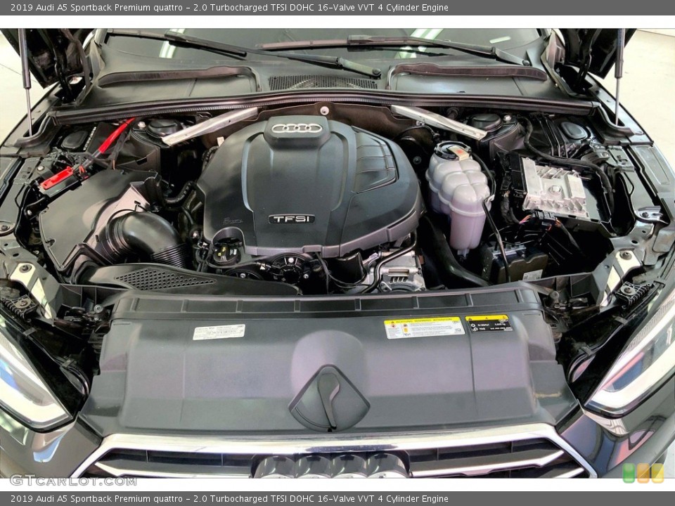 2.0 Turbocharged TFSI DOHC 16-Valve VVT 4 Cylinder 2019 Audi A5 Sportback Engine
