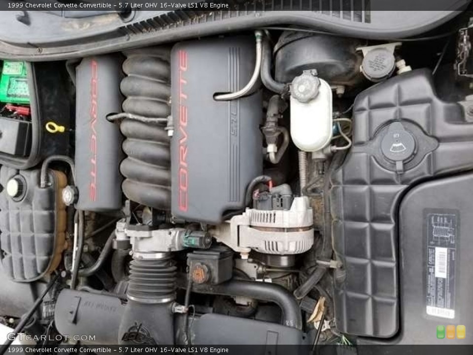 5.7 Liter OHV 16-Valve LS1 V8 Engine for the 1999 Chevrolet Corvette #144250200