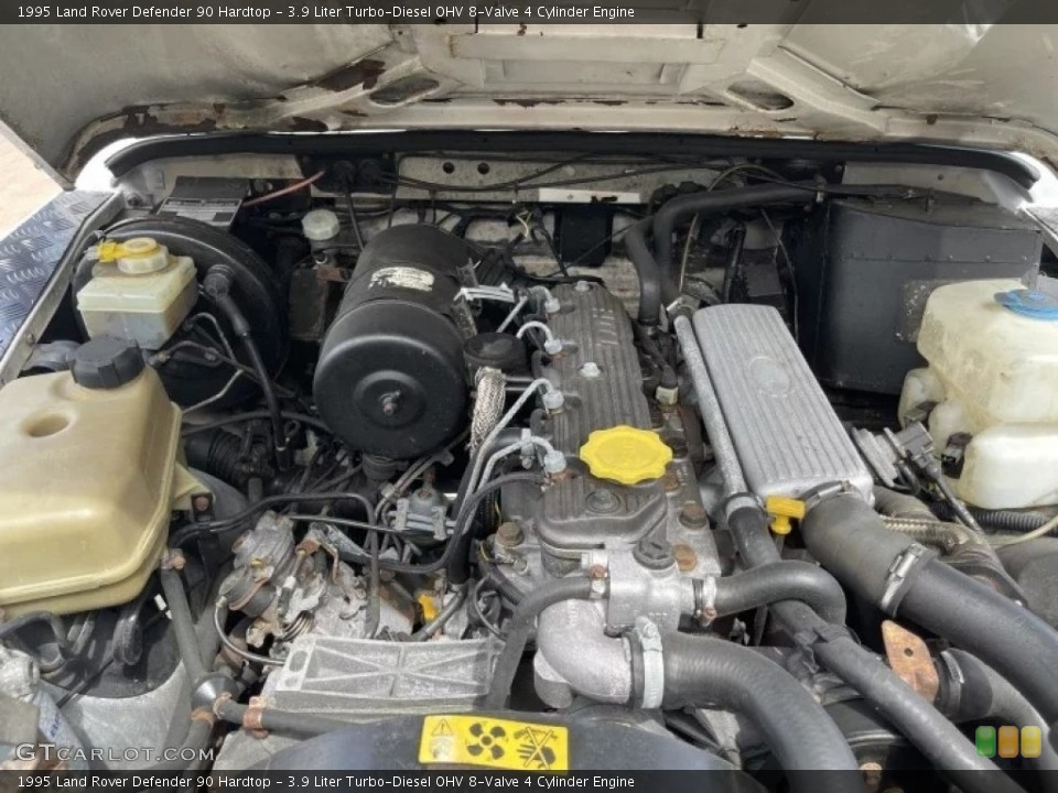 3.9 Liter Turbo-Diesel OHV 8-Valve 4 Cylinder 1995 Land Rover Defender Engine