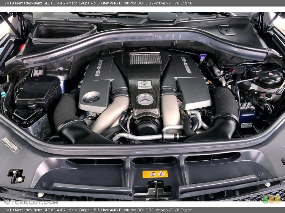 5.5 Liter AMG DI biturbo DOHC 32-Valve VVT V8 2019 Mercedes-Benz GLE Engine