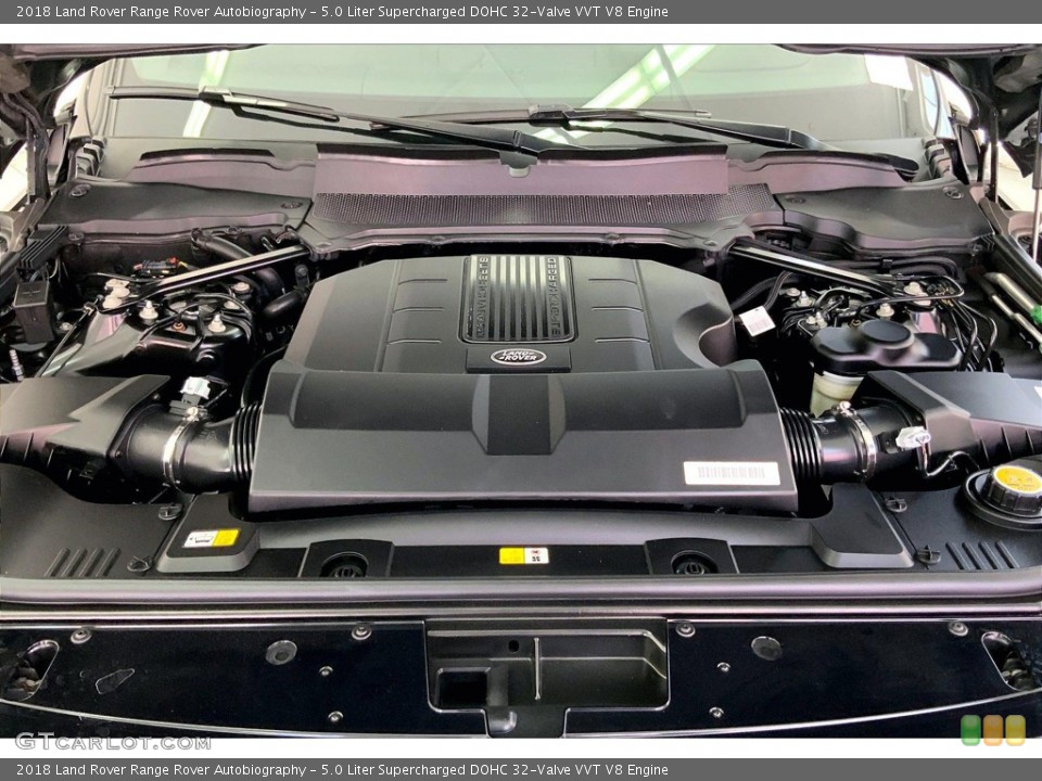 5.0 Liter Supercharged DOHC 32-Valve VVT V8 2018 Land Rover Range Rover Engine