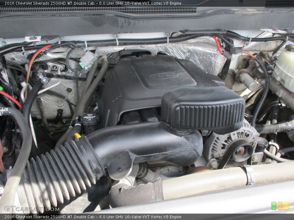 6.0 Liter OHV 16-Valve VVT Vortec V8 Engine for the 2016 Chevrolet Silverado 2500HD #144265582