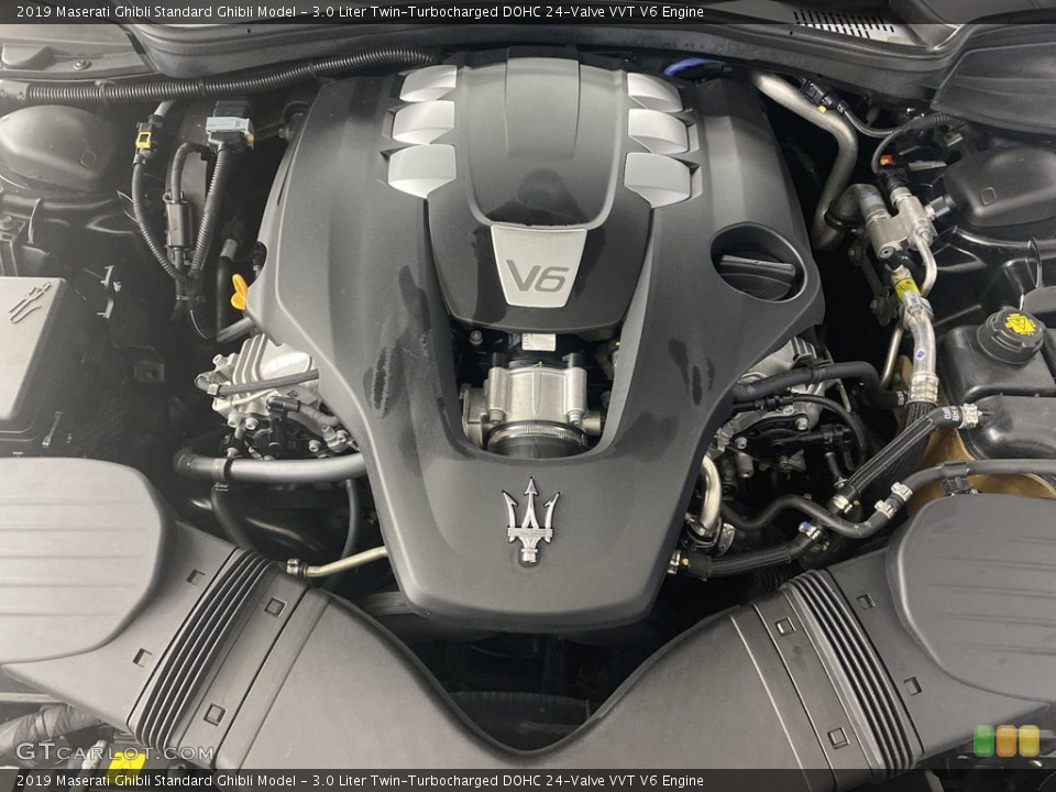3.0 Liter Twin-Turbocharged DOHC 24-Valve VVT V6 2019 Maserati Ghibli Engine