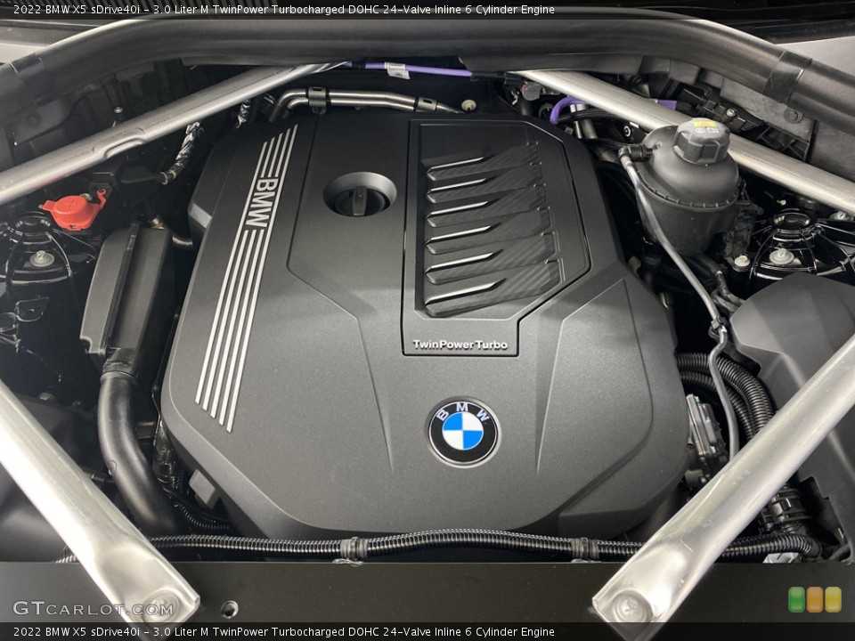 3.0 Liter M TwinPower Turbocharged DOHC 24-Valve Inline 6 Cylinder 2022 BMW X5 Engine