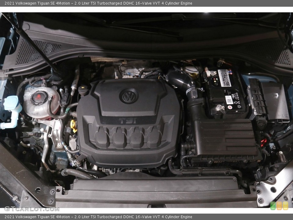 2.0 Liter TSI Turbocharged DOHC 16-Valve VVT 4 Cylinder 2021 Volkswagen Tiguan Engine